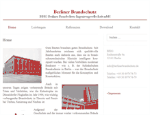 Tablet Screenshot of berlinerbrandschutz.de